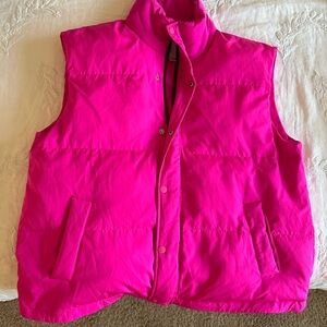 A New Day Quilted Puffer Vest, hot pink